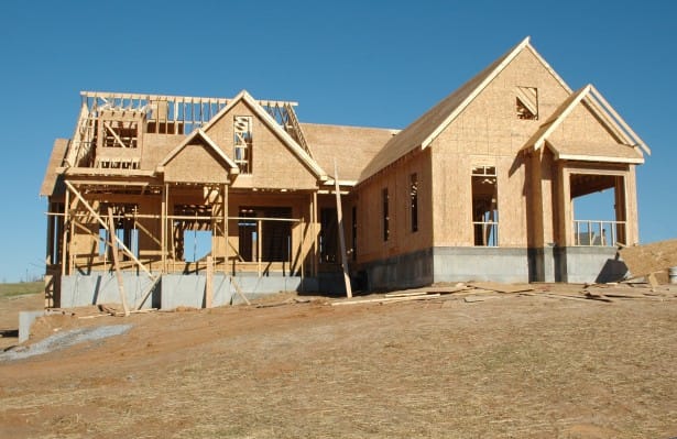 Home addition construction in progress