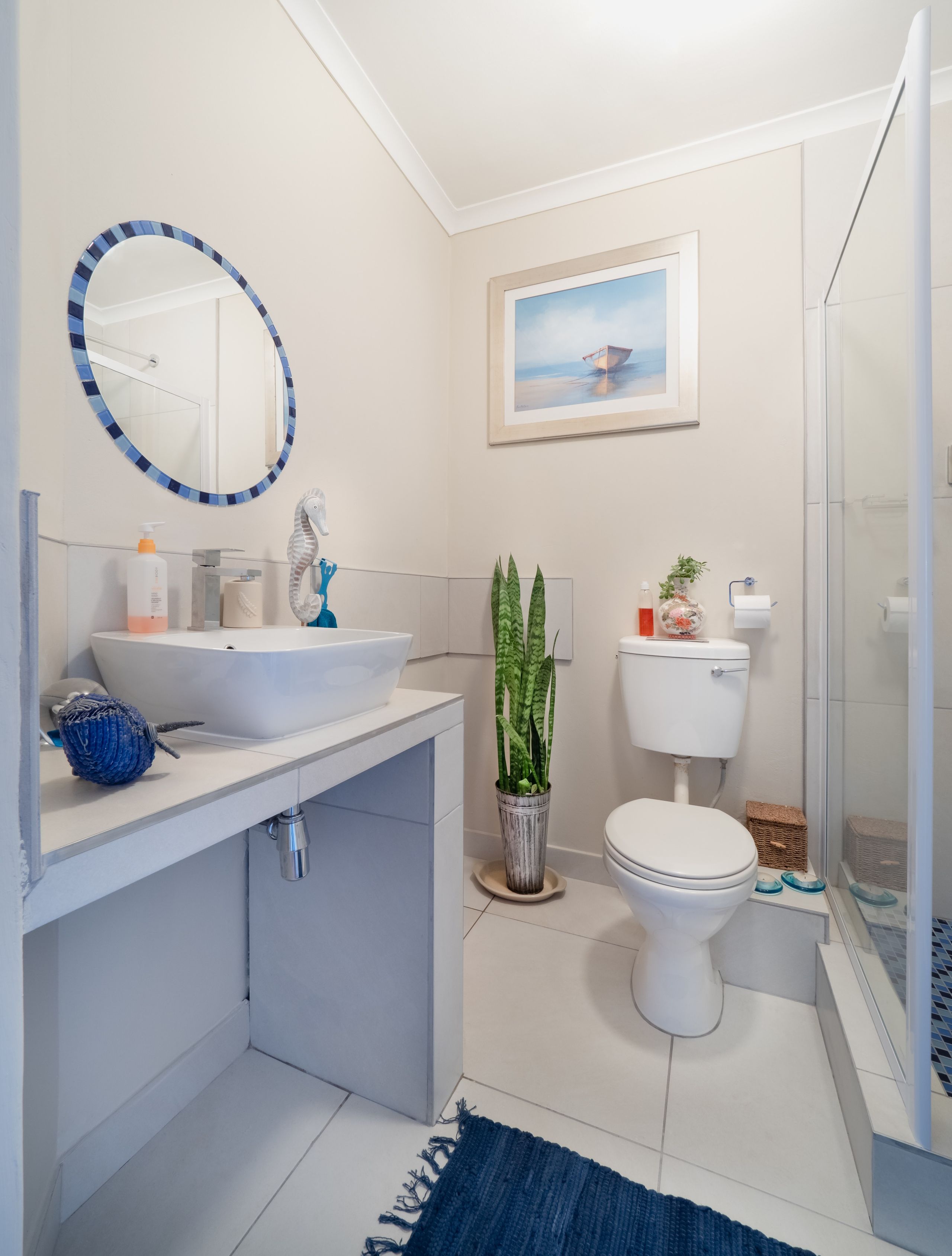 Marble bathroom renovation with freestanding tub