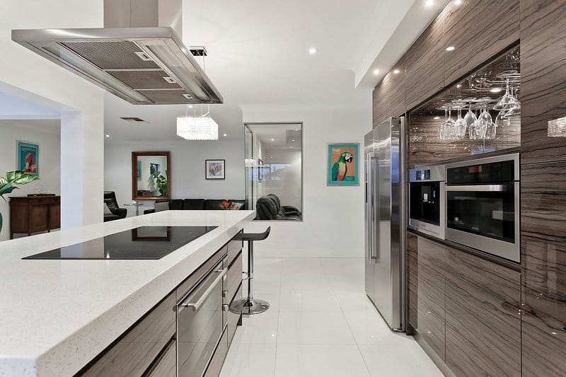 White oak kitchen renovation with natural light