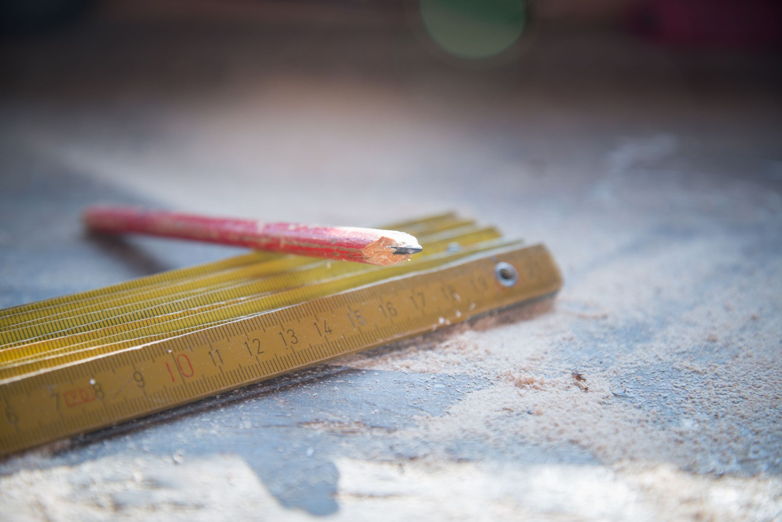 Detail of finish carpentry and precision trim work